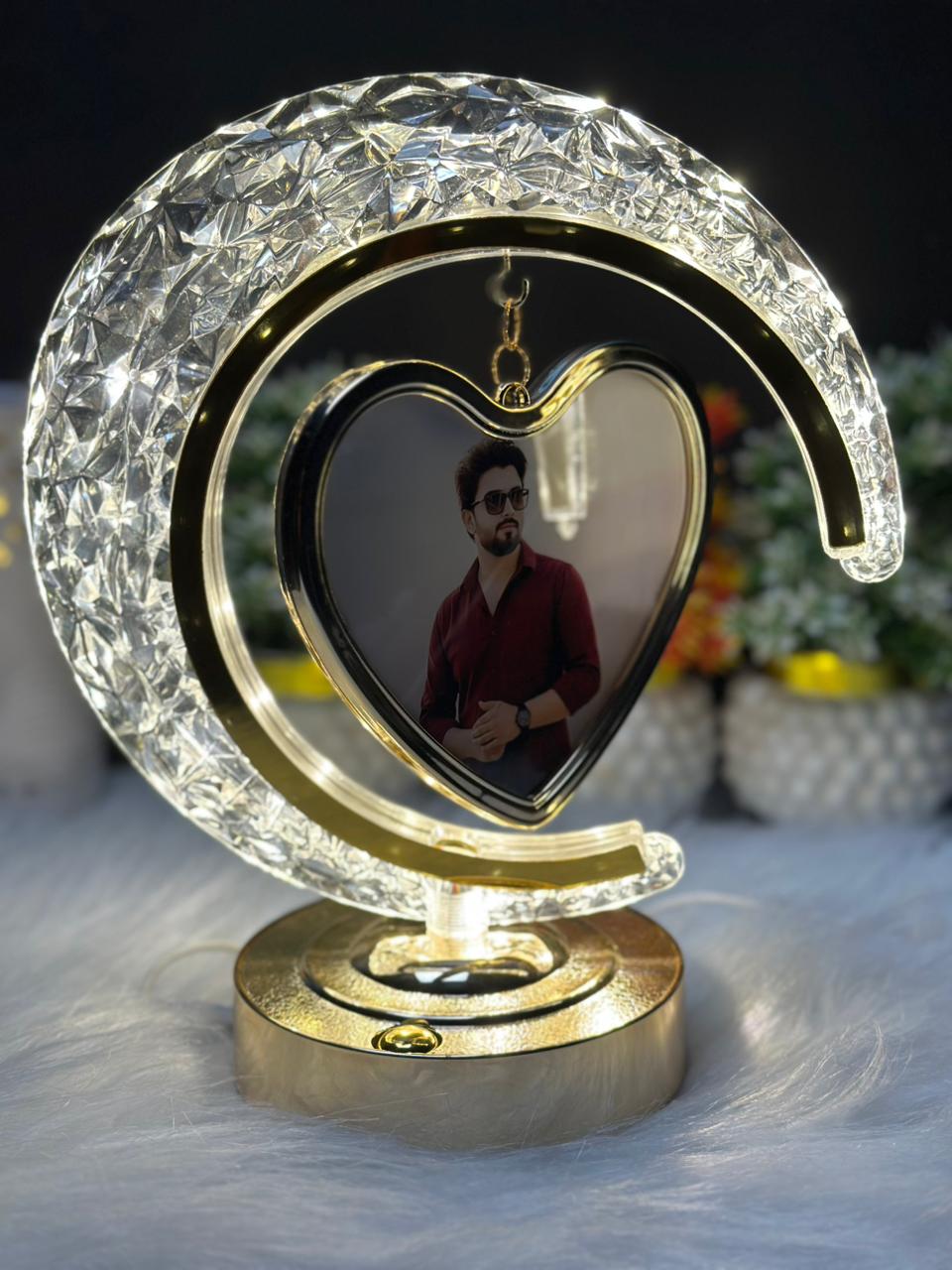 Customize Crystal MoonLight Lamp